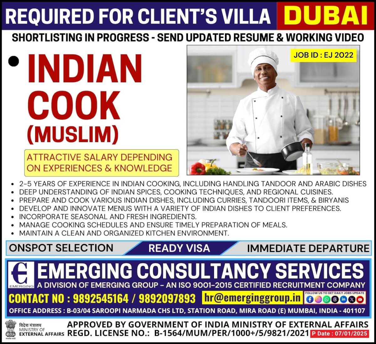 Urgently Required for Client's Villa in Dubai   - Shortlisting in Progress - Required working video
