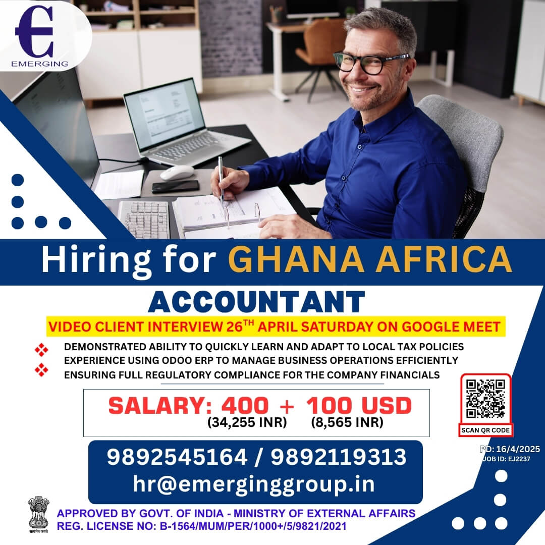 HIRING ACCOUNTANT – GHANA, AFRICA