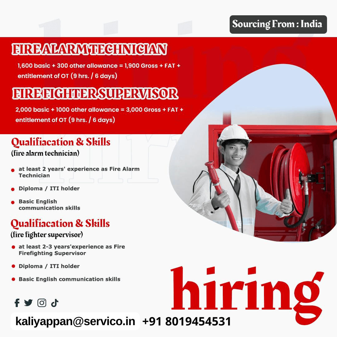 Fire Alarm Technician & Firefighter Supervisor