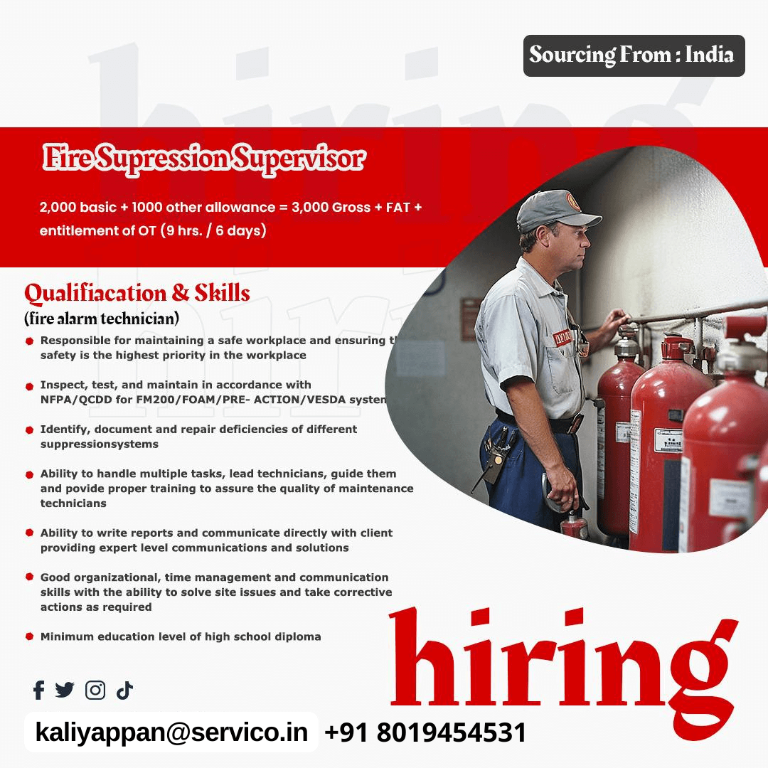 Fire Suppression Supervisor