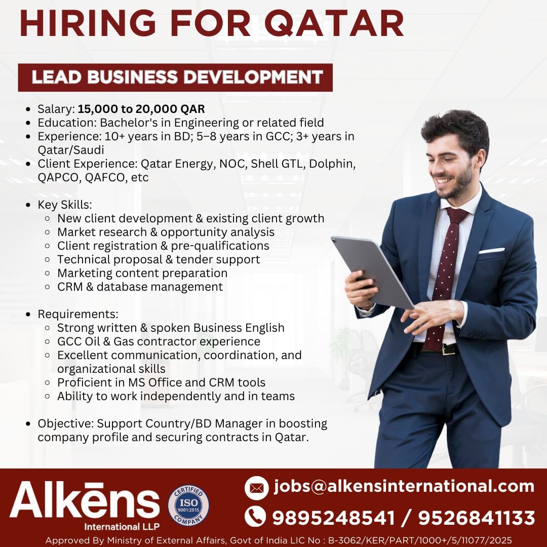 Hiring for Qatar Hiring for Qatar
