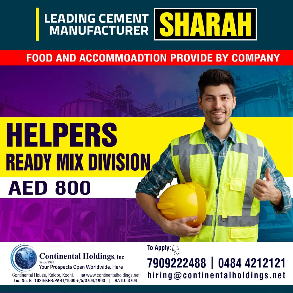 IMMEDIATE HIRING FOR UAE SHARAH