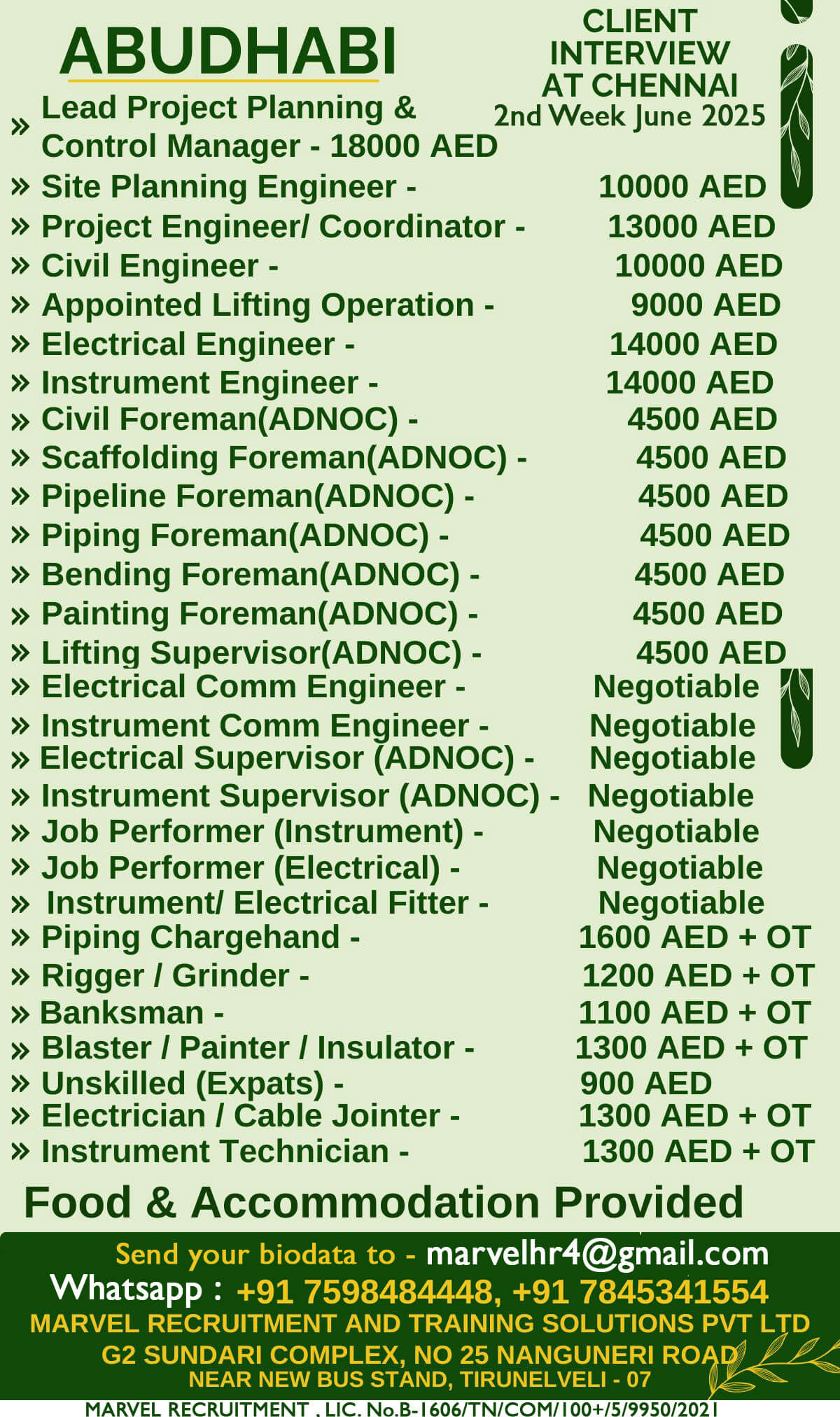 OIL & GAS CONSTRUCTION - ABUDHABI