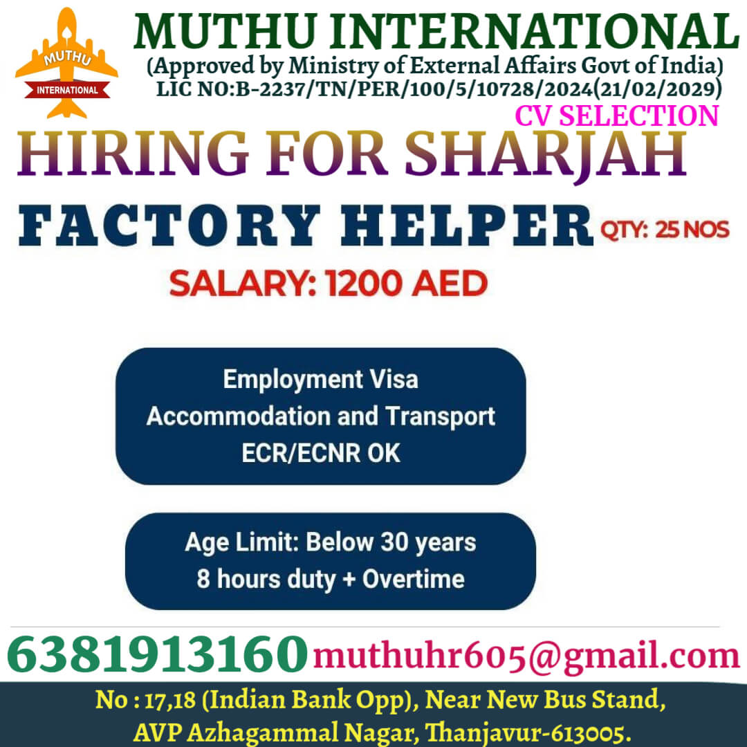 JOBS IN SHARJAH