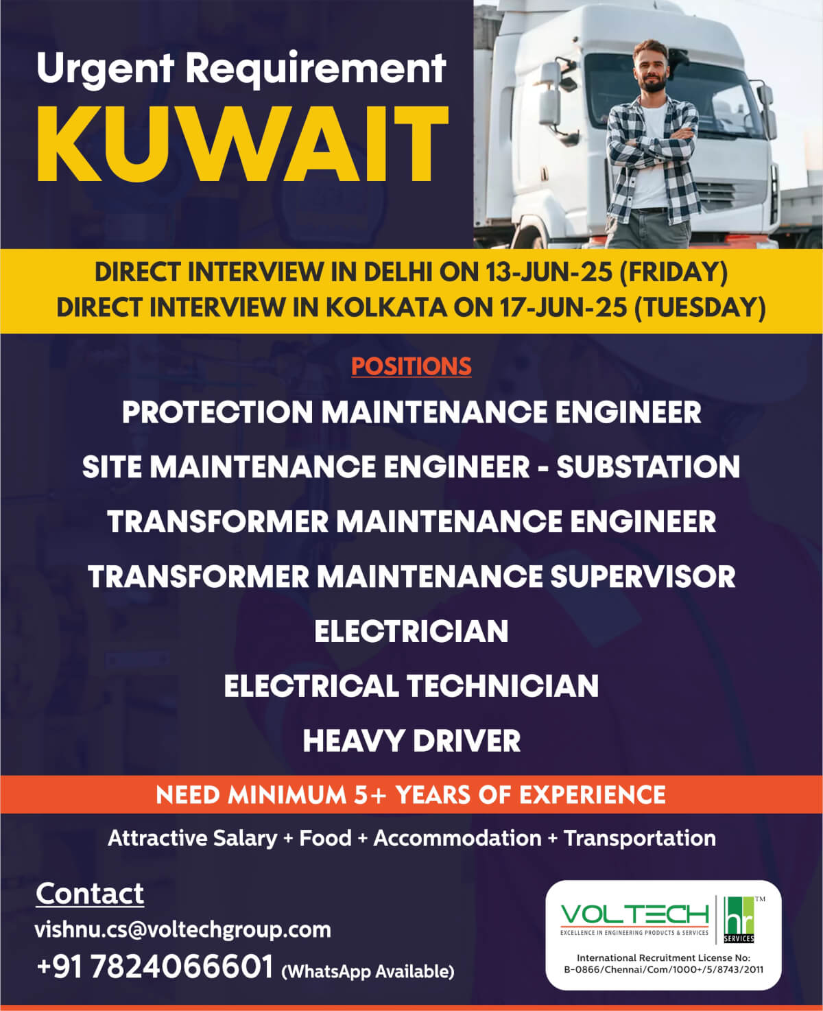 Urgent Recruitment for one of the leading company in Kuwait