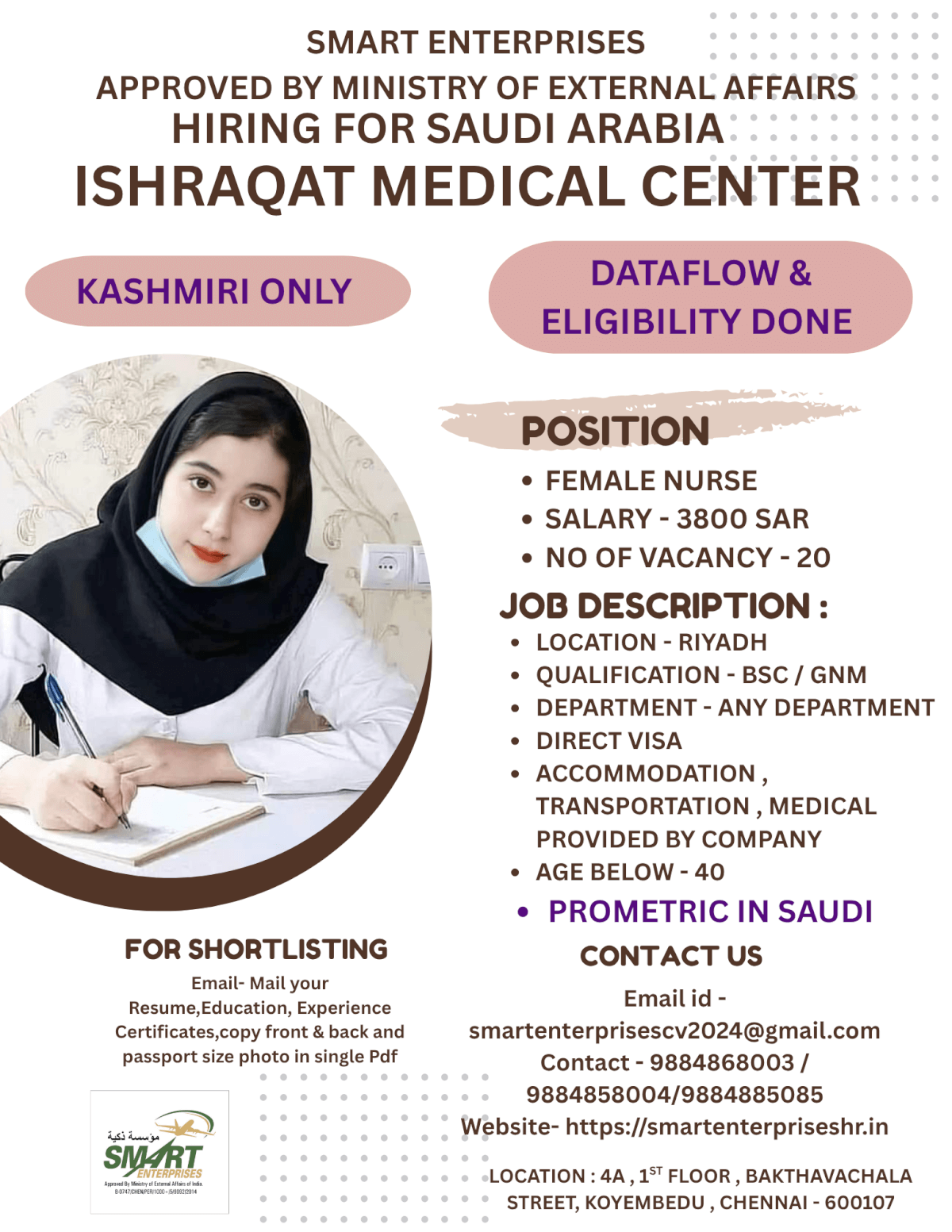 HIRING FOR SAUDI ARABIA