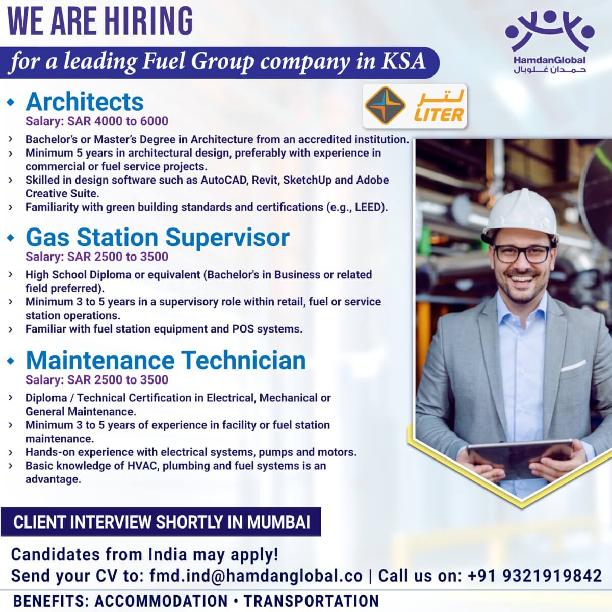 We Are Hiring for a leading Fuel Group company in KSA