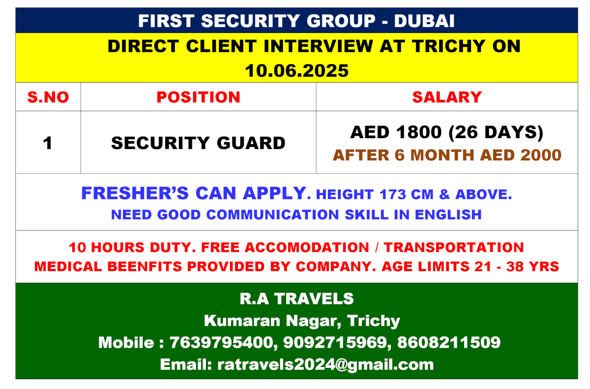 FIRST SECURITY GROUP - DUBAI