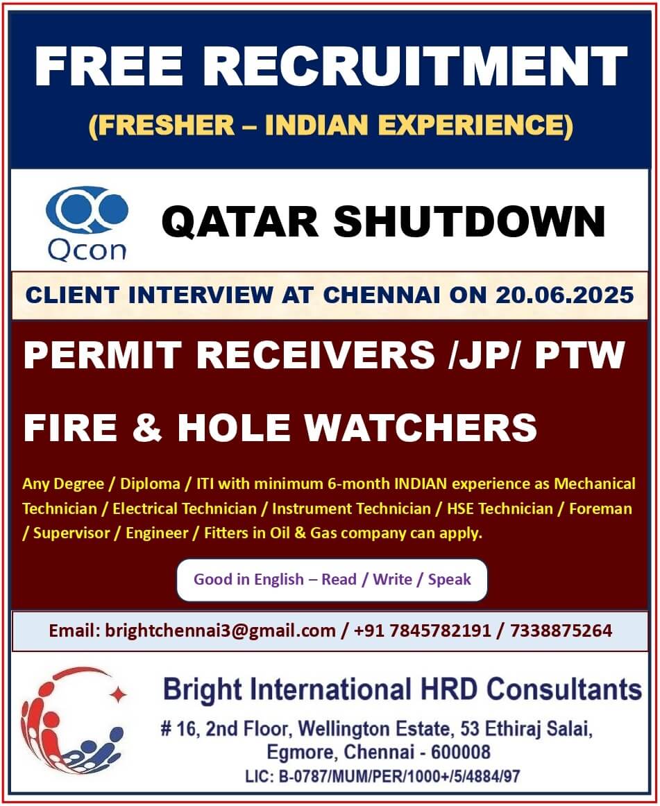 FREE RECRUITMENT - QCON SHUTDOWN FREE RECRUITMENT - QCON SHUTDOWN