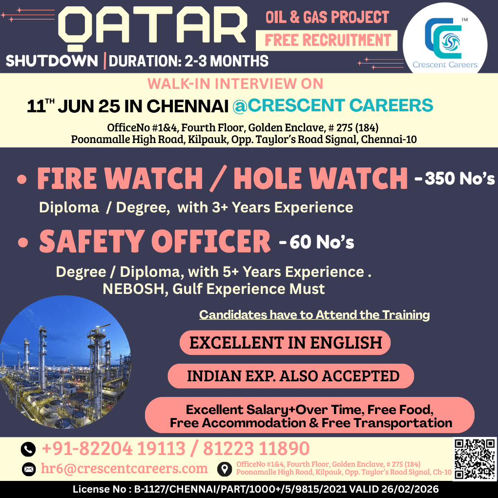 FIRE WATHCER / HOLE WATCHER / SAFETY OFFICER