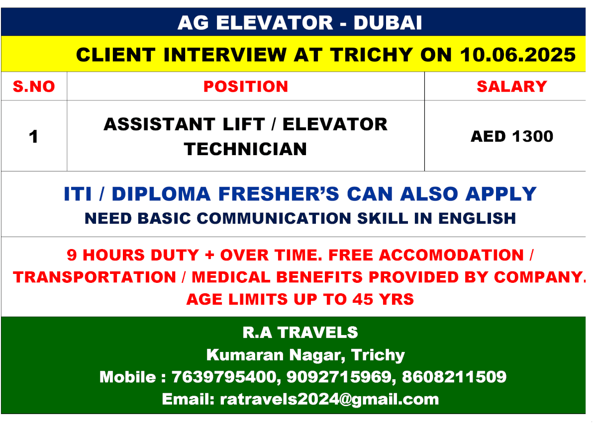 AG ELEVATOR - DUBAI