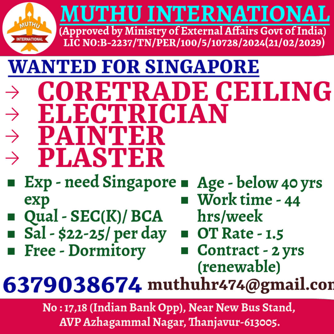 JOBS IN  SINGAPORE