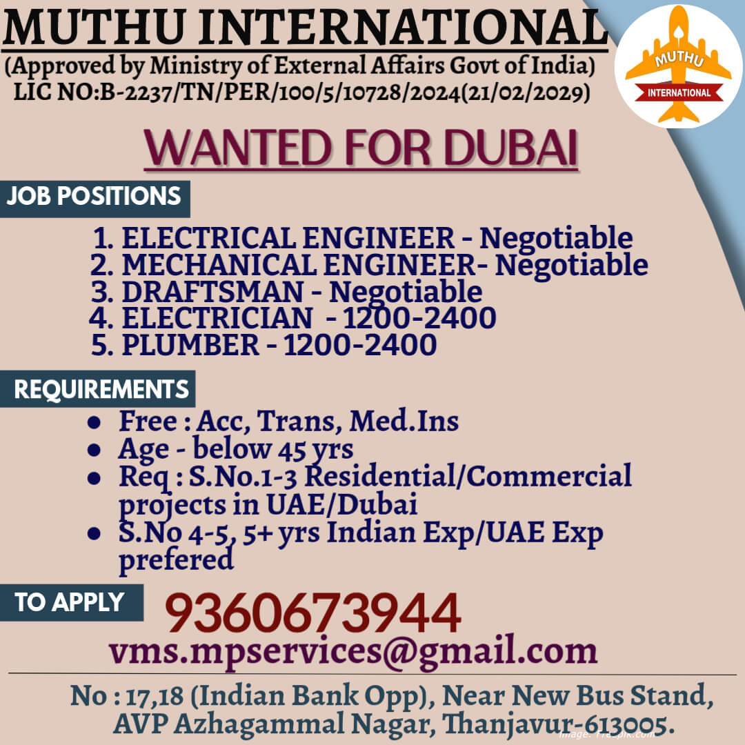 JOBS IN DUBAI