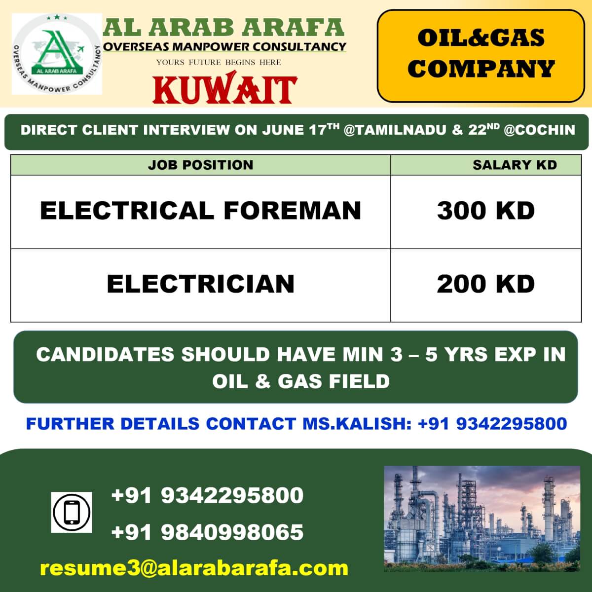 DIRECT CLIENT INTERVIEW ON 22.06.2025 @TRICHY DIRECT CLIENT INTERVIEW ON 22.06.2025 @TRICHY