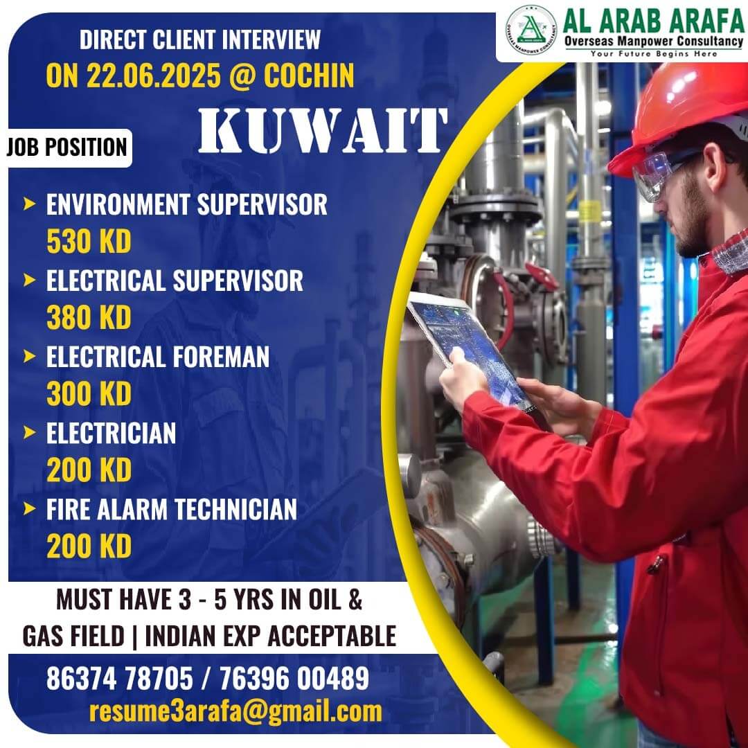 DIRECT CLIENT INTERVIEW ON 22.06.2025 @ TAMILNADU