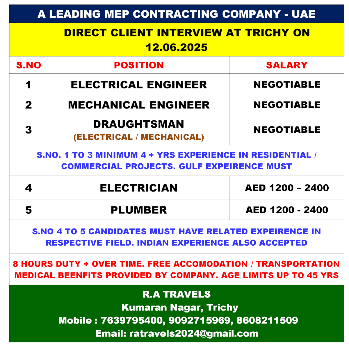 A LEADING MEP CONTRACTING COMPANY - UAE