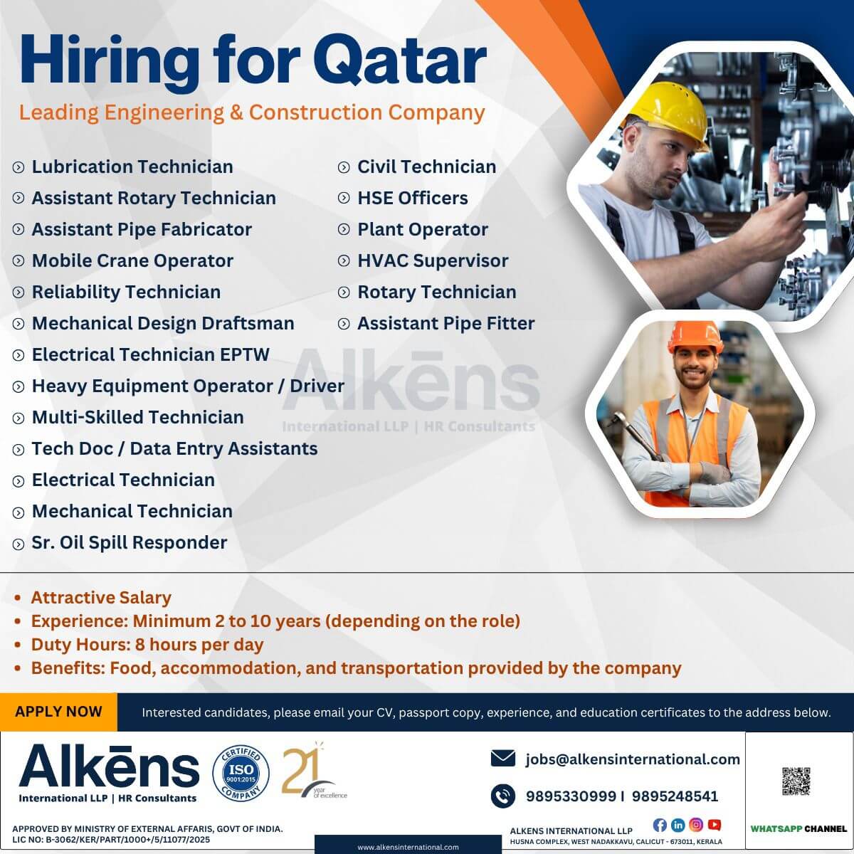 HIRING FOR QATAR HIRING FOR QATAR