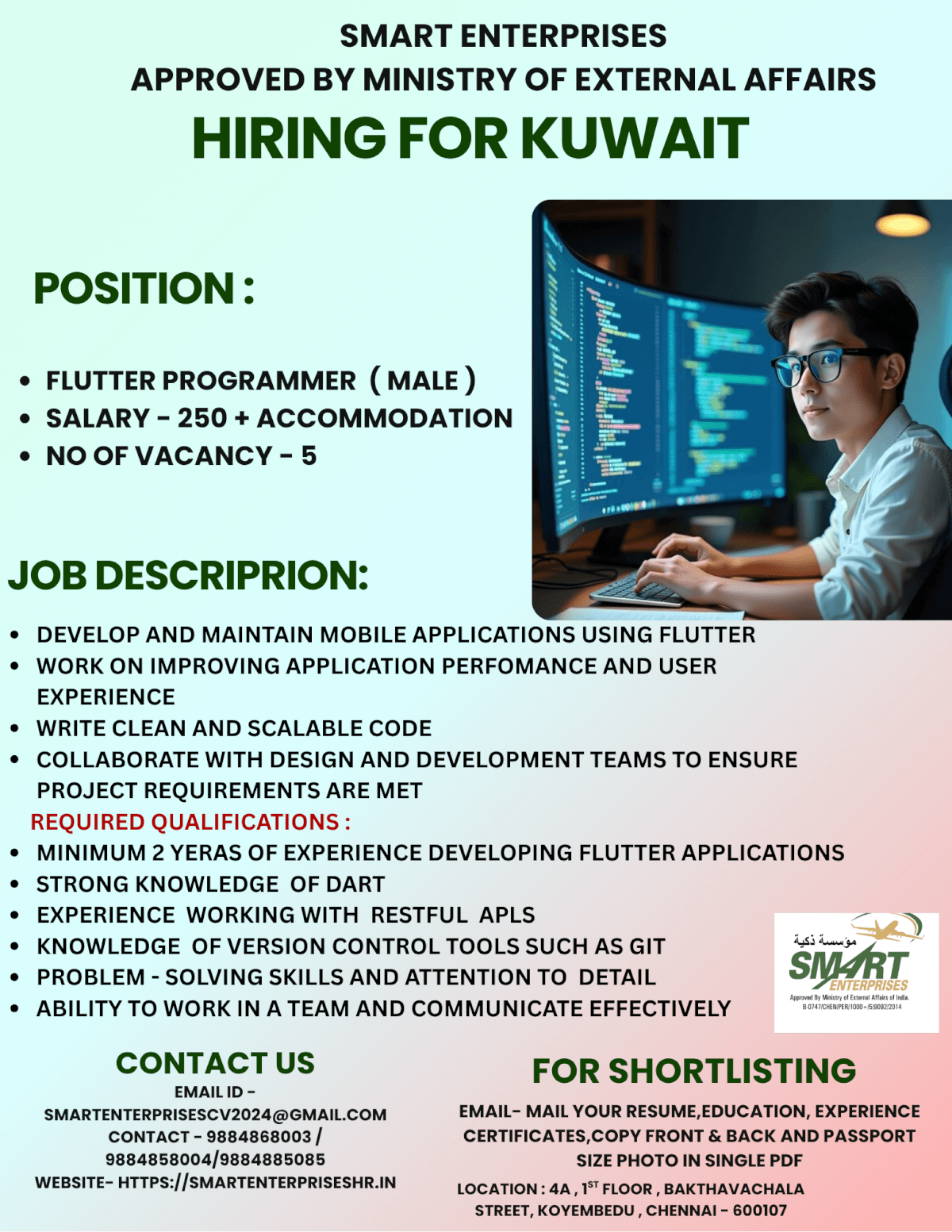 HIRING FOR  KUWAIT