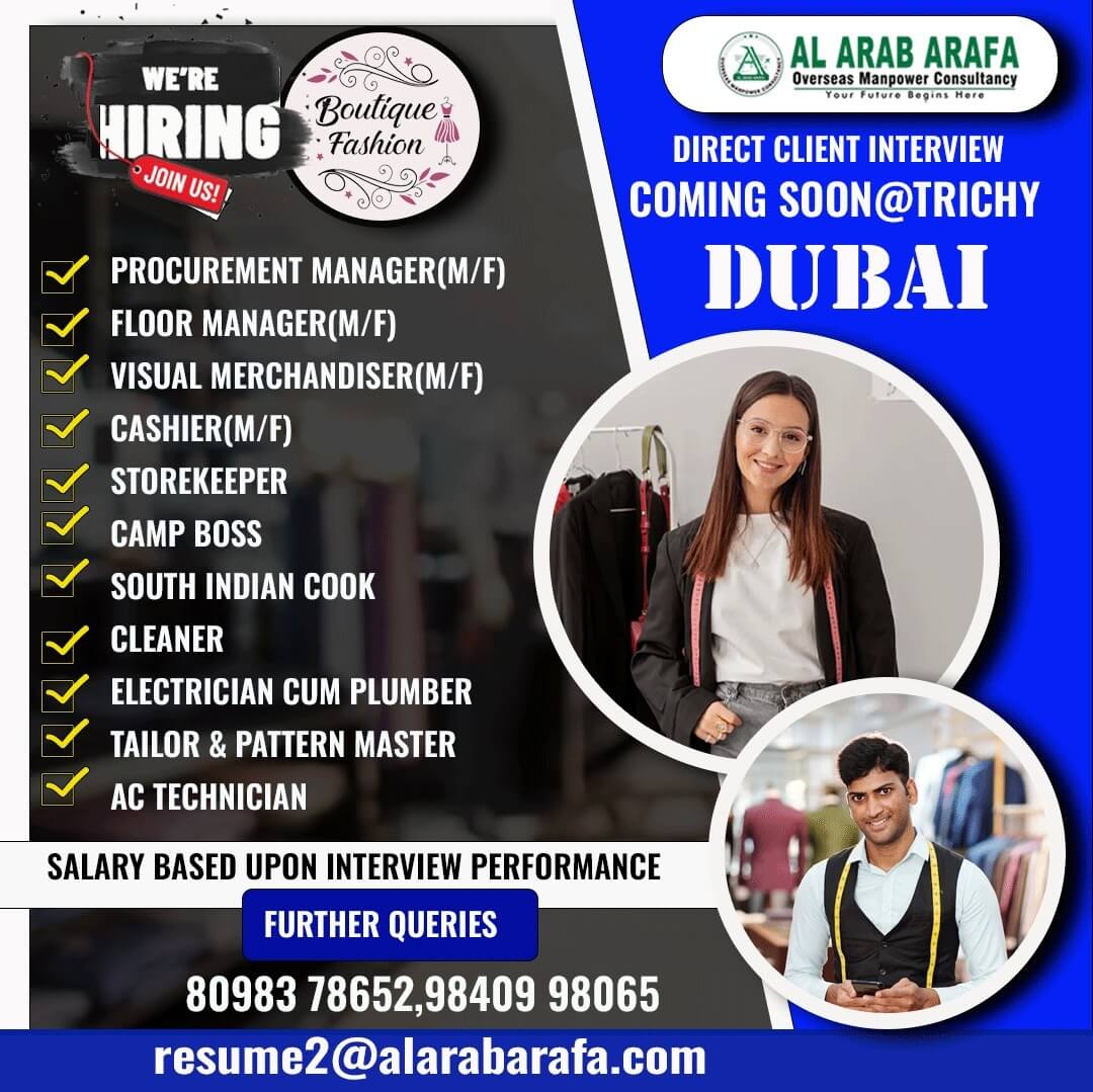 DIRECT CLIENT INTERVIEW ON COMING SOON @ TRICHY