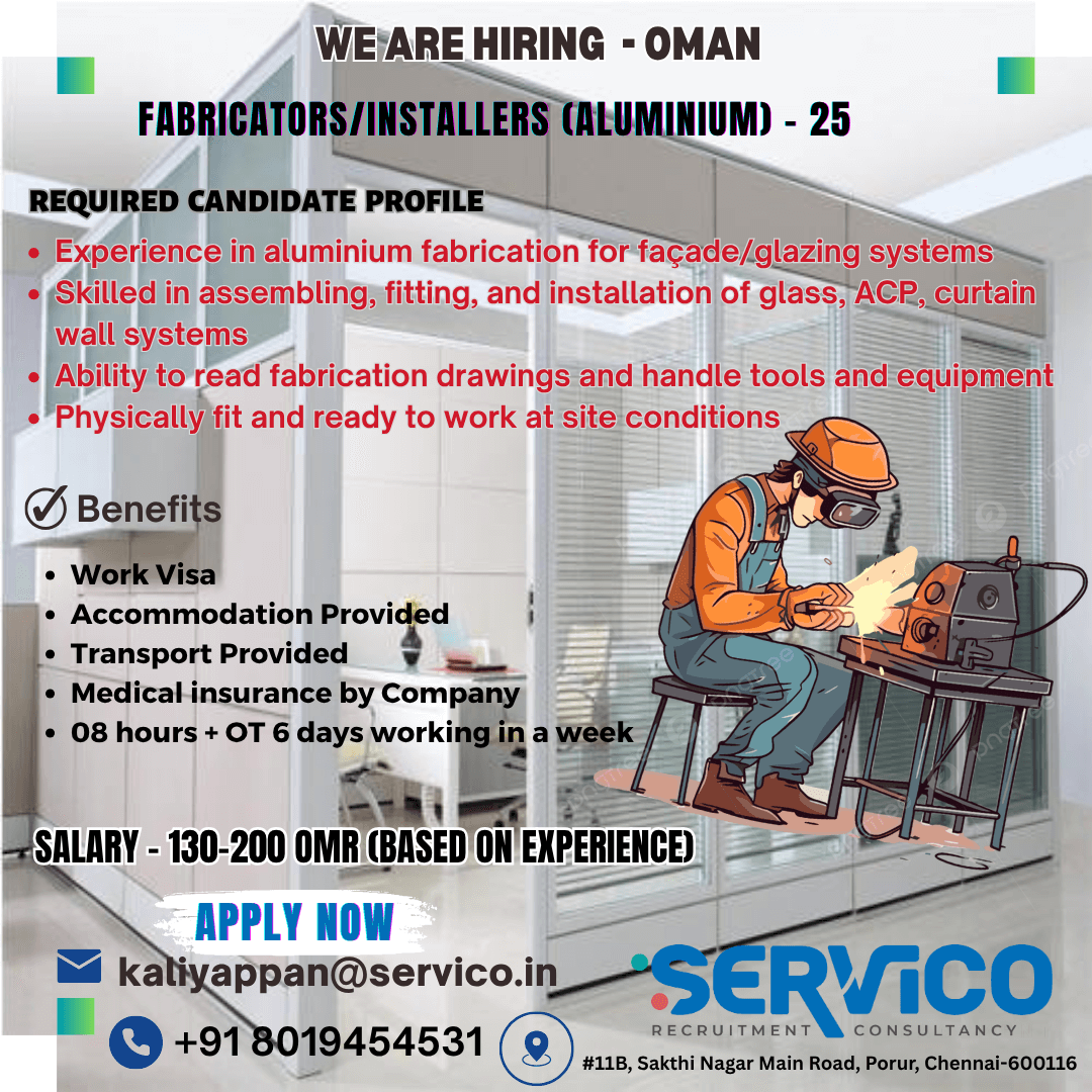Fabricators/Installers (Aluminum) - 25