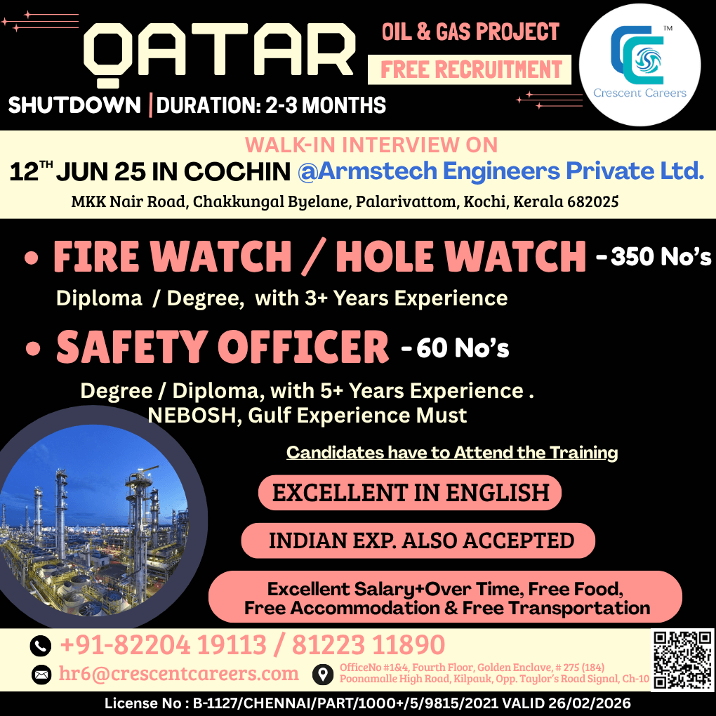 FIRE WATCHER / HOLE WATCHER / SAFETY OFFICER FIRE WATCHER / HOLE WATCHER / SAFETY OFFICER