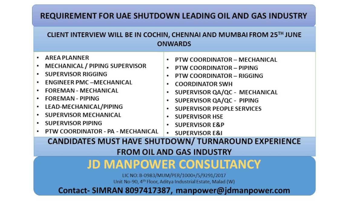 REQUIREMENT FOR UAE SHUTDOWN