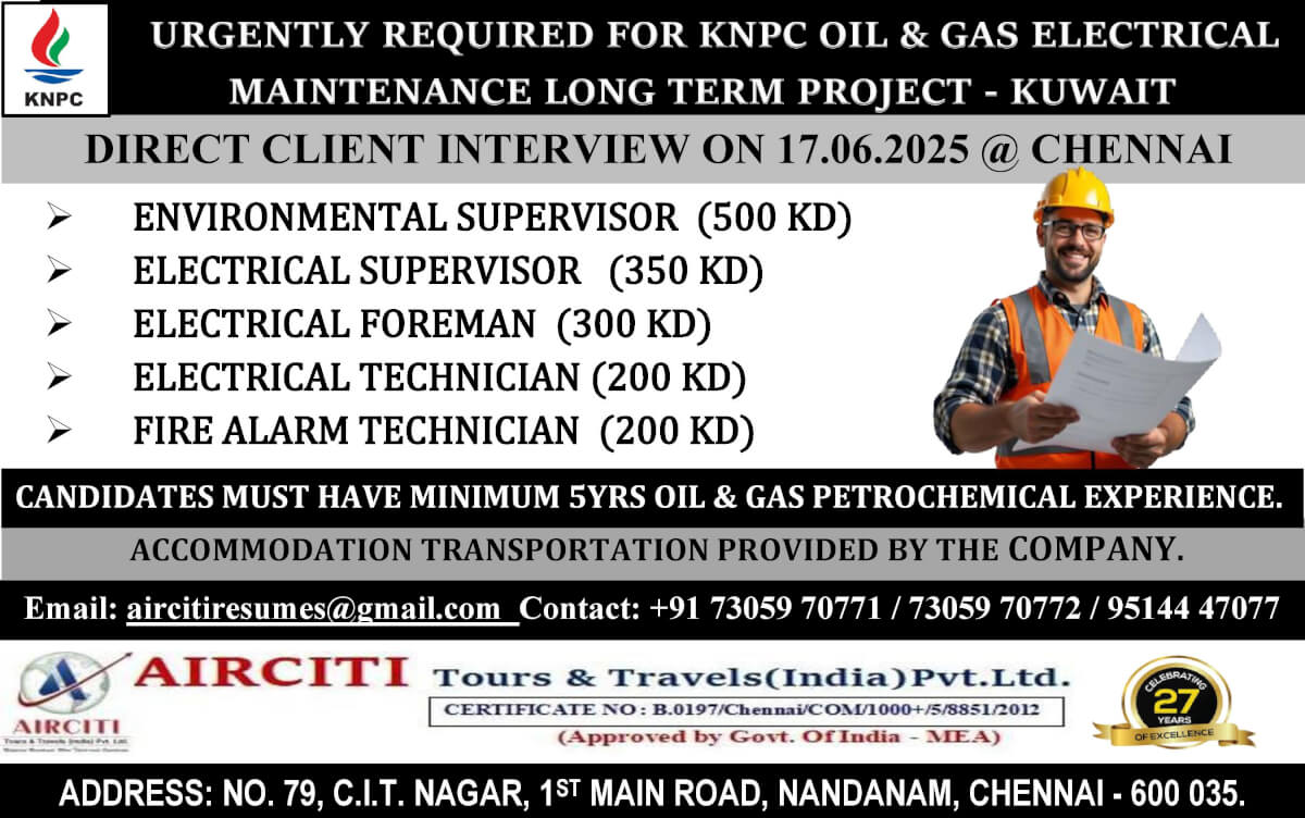 Finesco oil & gas Electrical Maintenance project