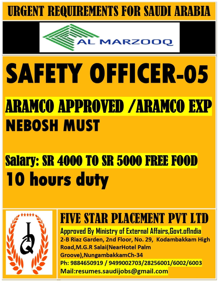 URGENT REQUIREMENT FOR SAUDI ARABIA URGENT REQUIREMENT FOR SAUDI ARABIA