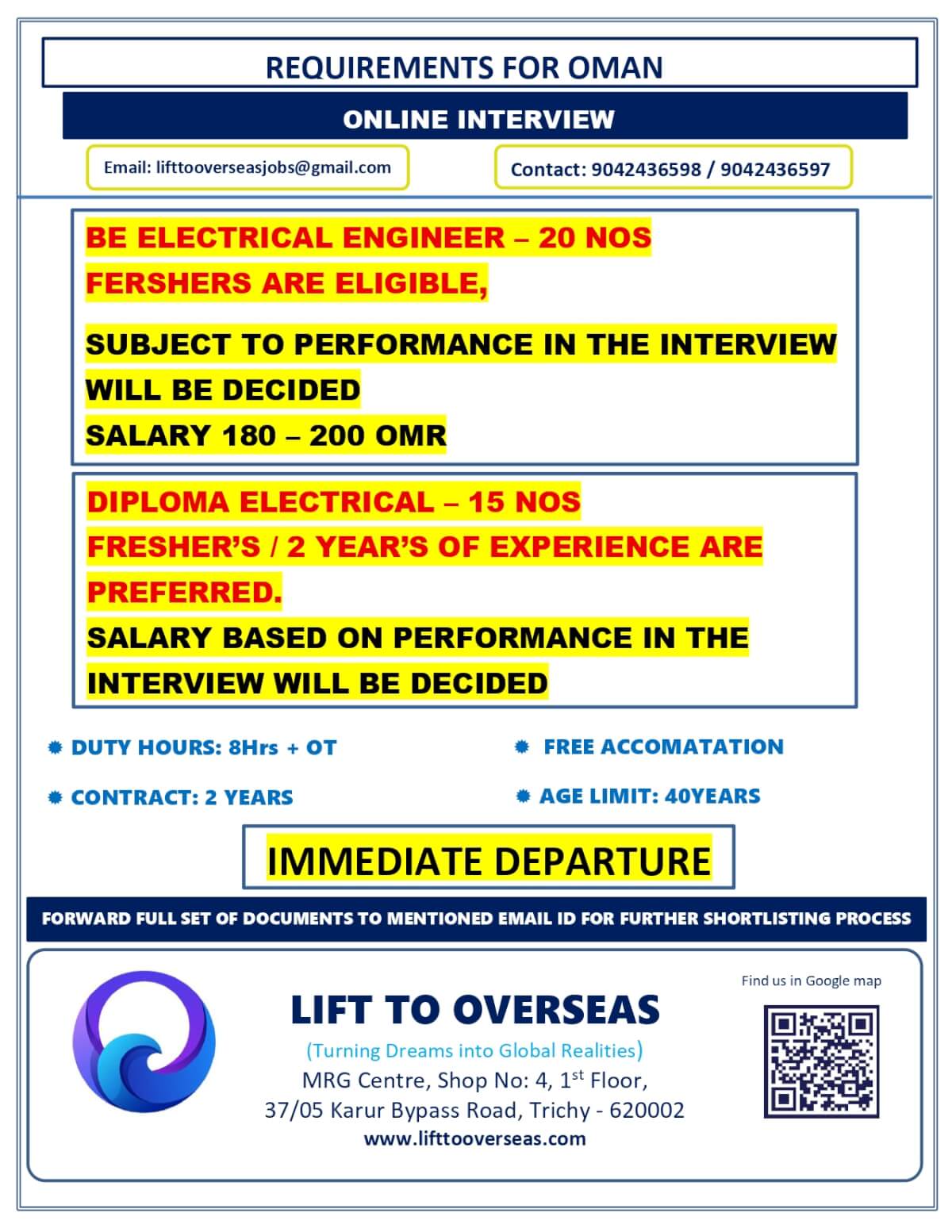 FRESHERS BE ELECRCAL ENGINEER , FRESHERS DIPLOMA ELECTRICL TECHNICIAN FRESHERS BE ELECRCAL ENGINEER , FRESHERS DIPLOMA ELECTRICL TECHNICIAN