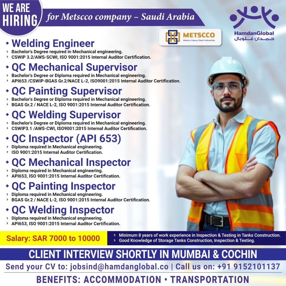 QC WELDING SUPERVISOR