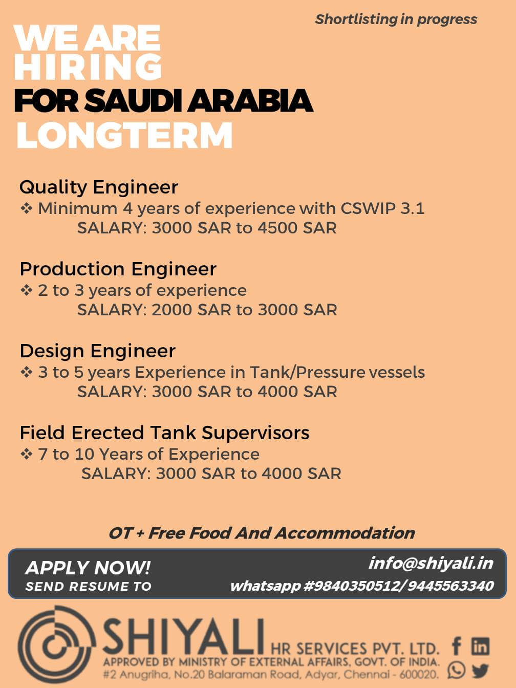 QUALITY ENGINEER