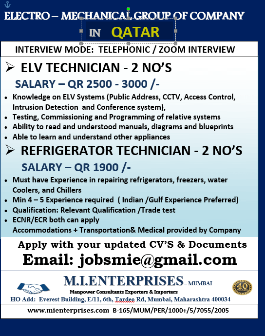 ELECTRO – MECHANICAL GROUP OF COMPANY   IN   QATAR