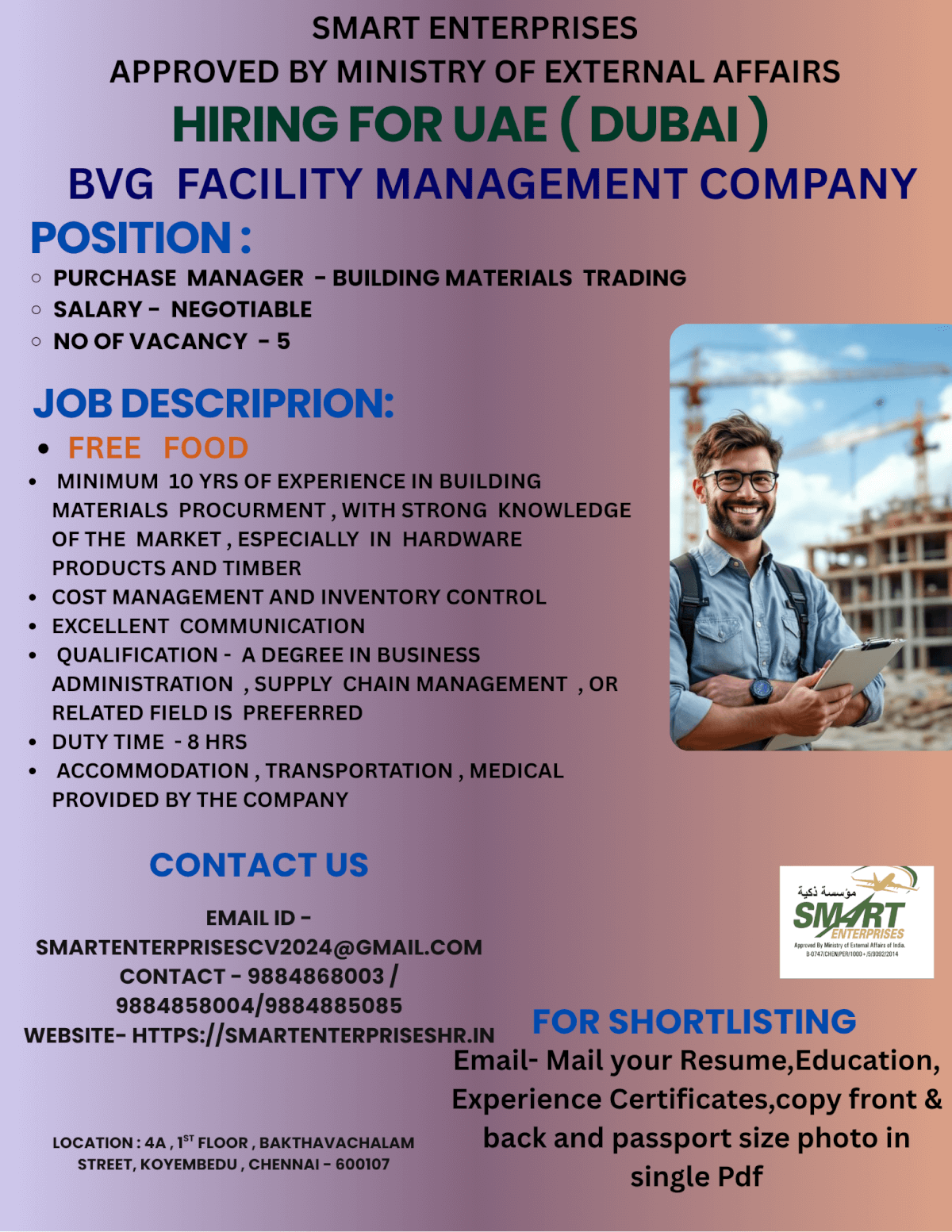 URGENT REQUIREMENT FOR UAE