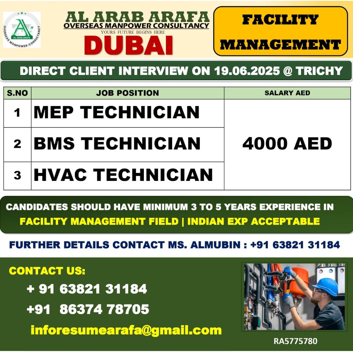 DIRECT CLIENT INTERVIEW ON 19.06.2025 @ TRICHY DIRECT CLIENT INTERVIEW ON 19.06.2025 @ TRICHY