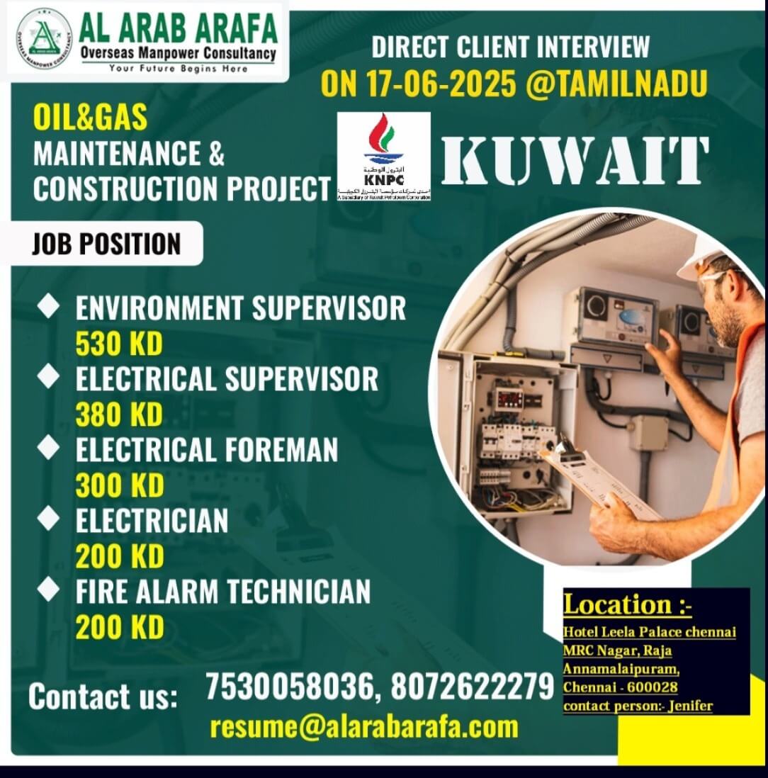 DIRECT CLIENT INTERVIEW ON 17.06.2025 @ TAMILNADU