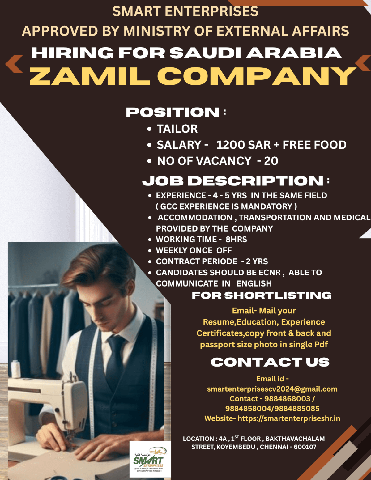 HIRING FOR SAUDI ARABIA