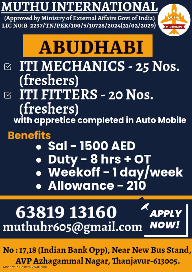 JOBS IN ABUDABI