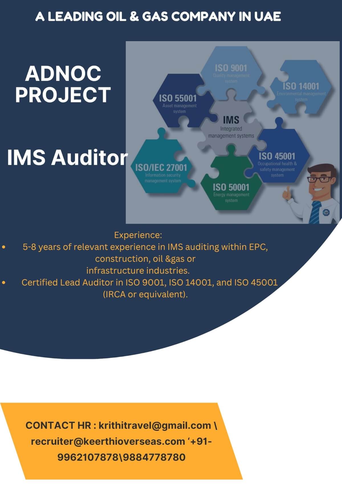 Integrated Management System (IMS) Auditor Integrated Management System (IMS) Auditor