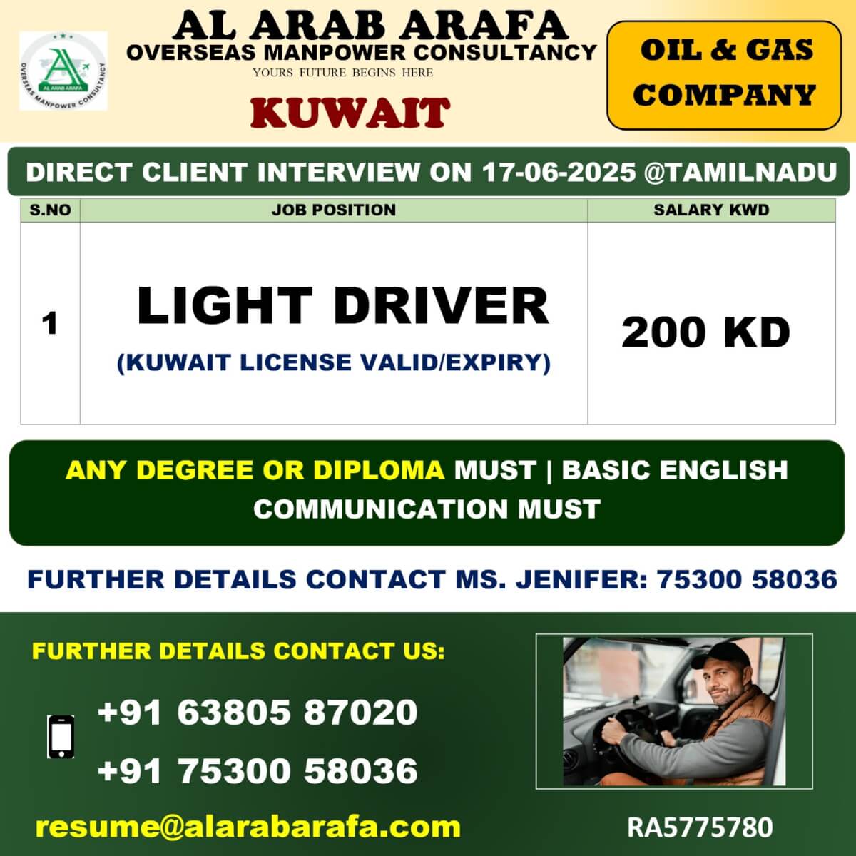DIRECT CLIENT INTERVIEW ON 17.06.2025 @ TAMILNADU DIRECT CLIENT INTERVIEW ON 17.06.2025 @ TAMILNADU