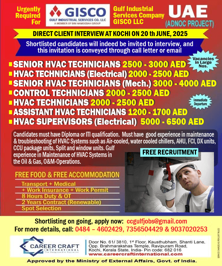Client Interview on 20th June, 2025 for UAE -