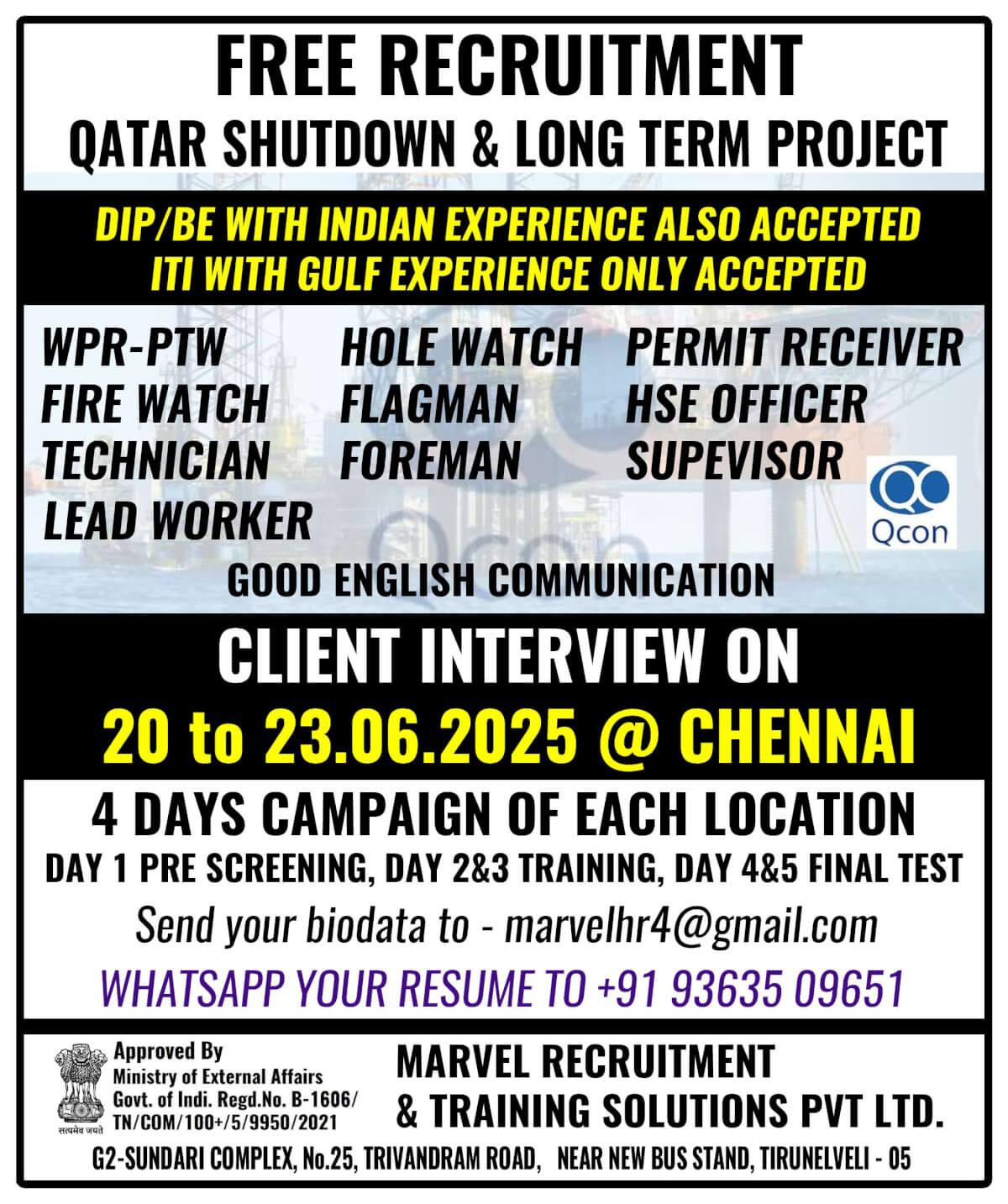 QATOR OIL AND GAS PROJECT (SHUTDOWN / LONG TERM)