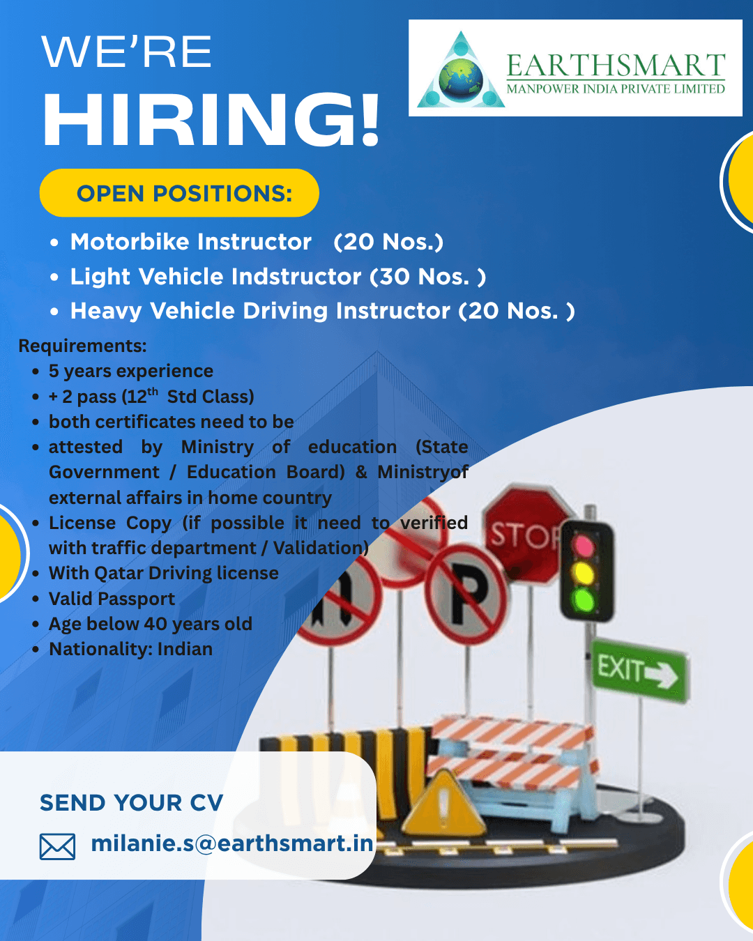 Motorbike, Light Vehicle and Heavy Vehicle Driving Instructor