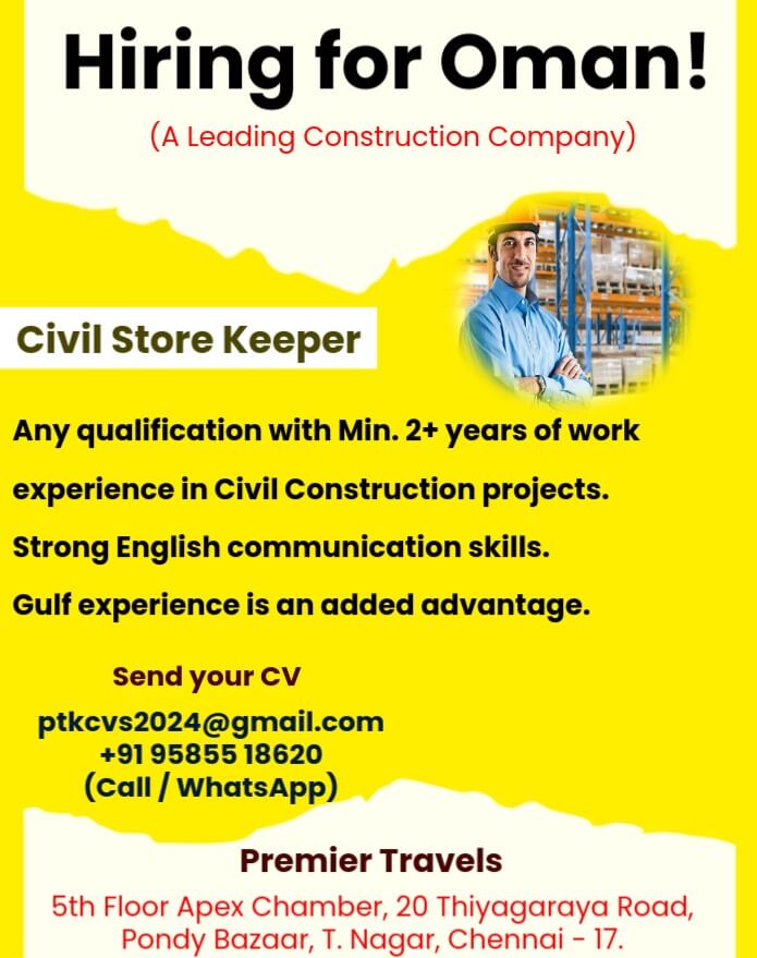 Hiring for Oman country! Hiring for Oman country!