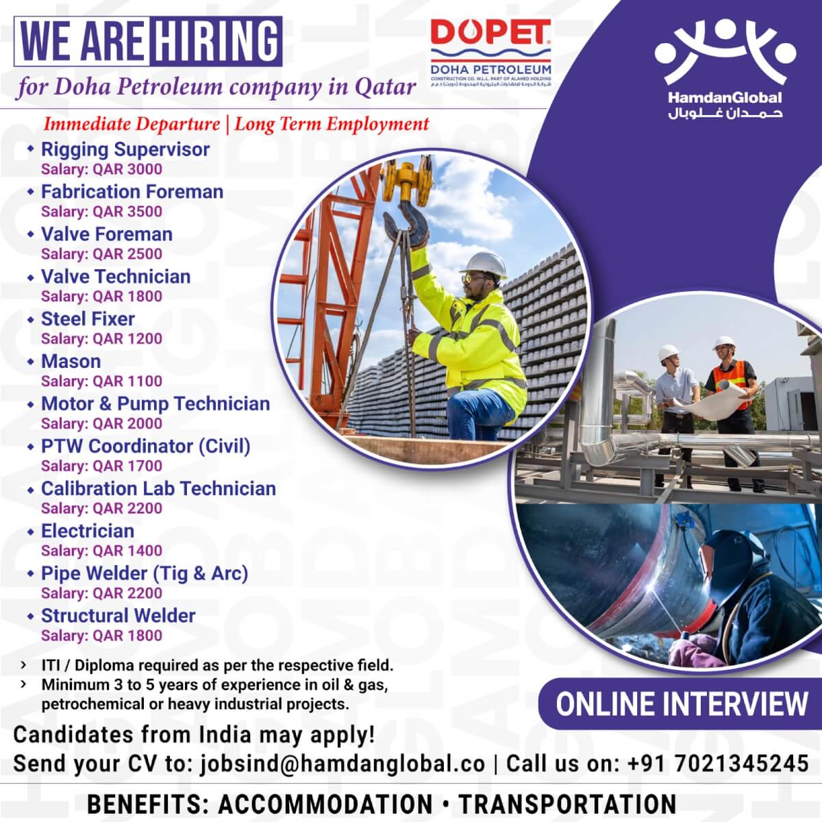 Urgent requirement for DOPET