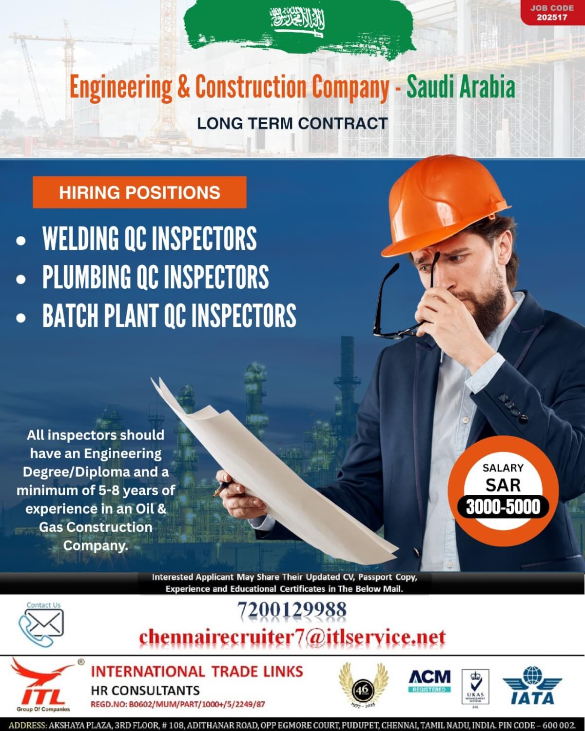 Job opening for SAUDI