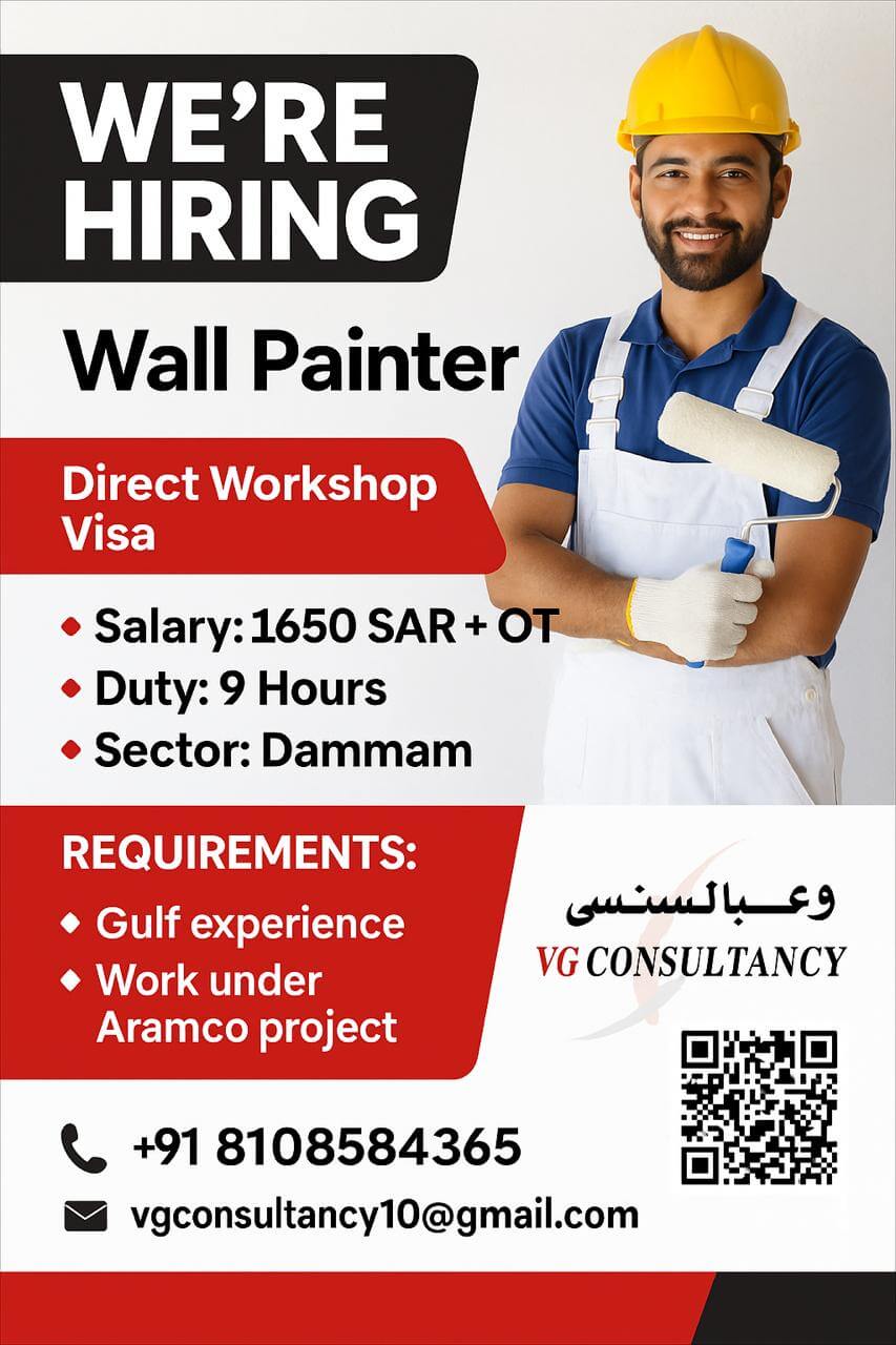 URGENT REQUIREMENT FOR ARAMCO PROJECT SAUDI ARABIA