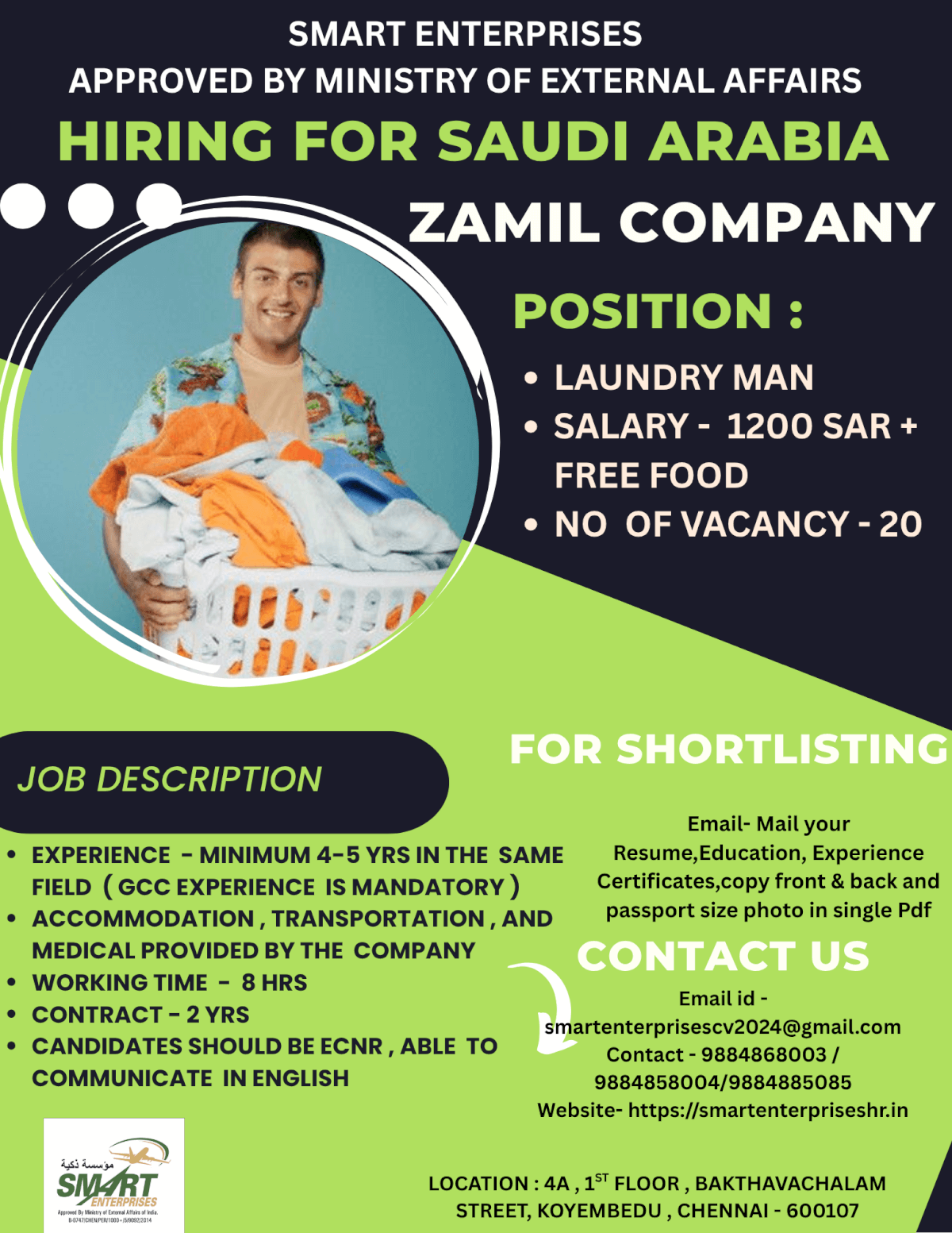 HIRING FOR SAUDI ARABIA