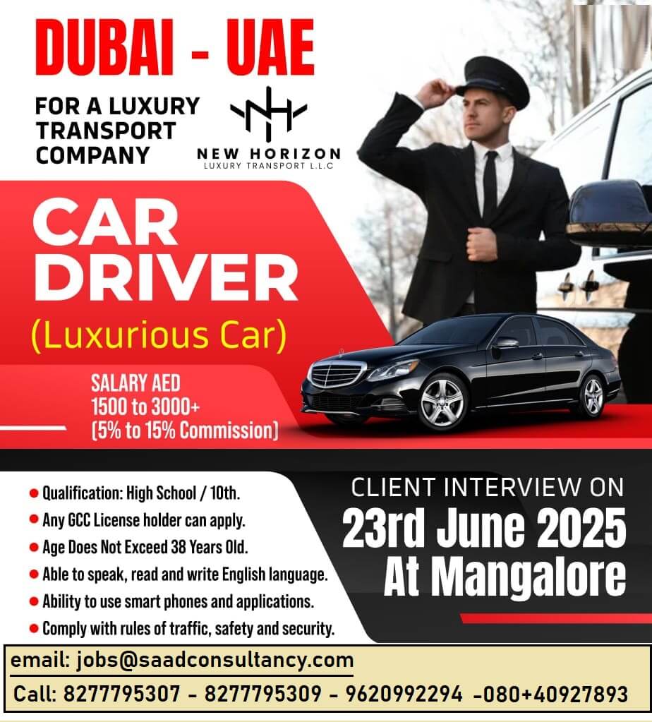 CLIENT INTERVIEW FOR GCC DRIVERS AT MANGALORE