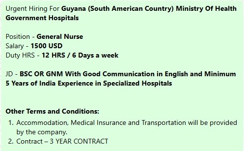 Guyana (South American Country) Ministry Of Health Government Hospitals