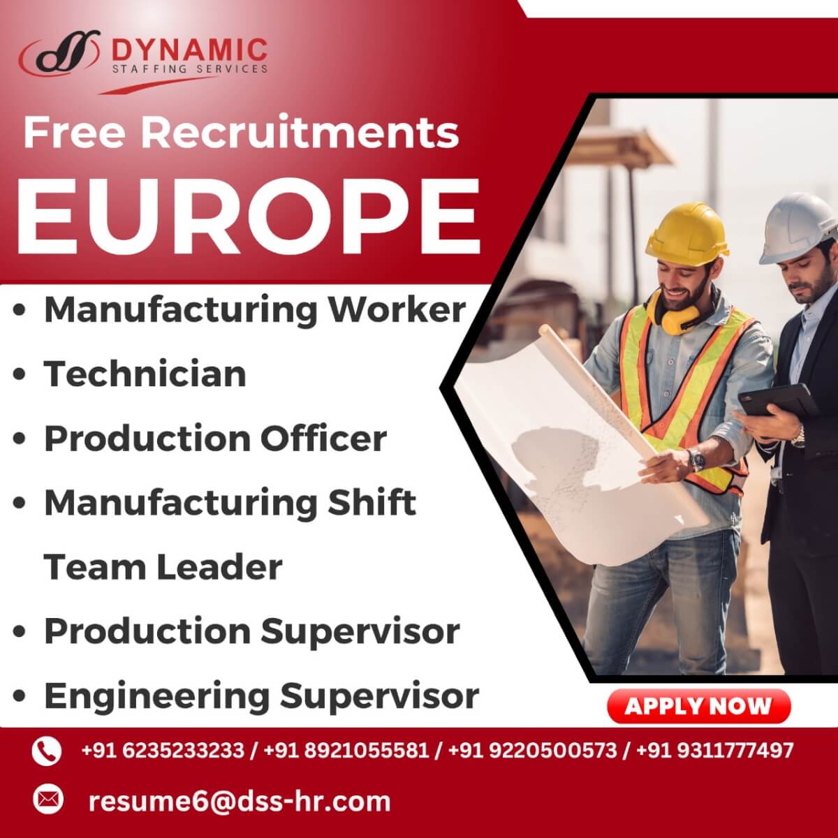 *Greetings from dynamic staffing services kochi* *URGENT recruitment for GREECE